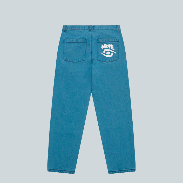 BACK POCKET GRAPHIC PANTS - BLEACH