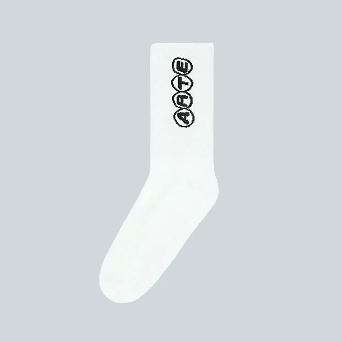 CIRCLE LOGO SOCKS - WHITE