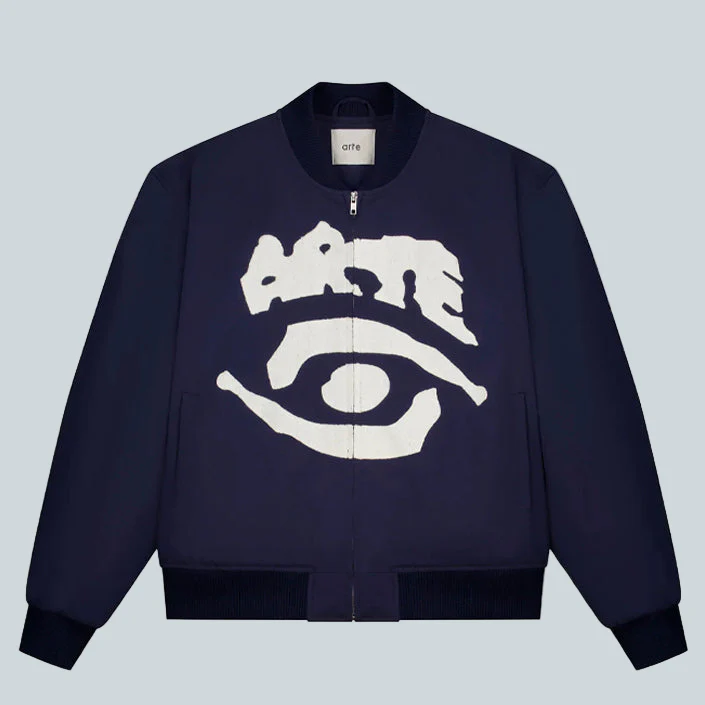 EYE BOMBER JACKET - NAVY