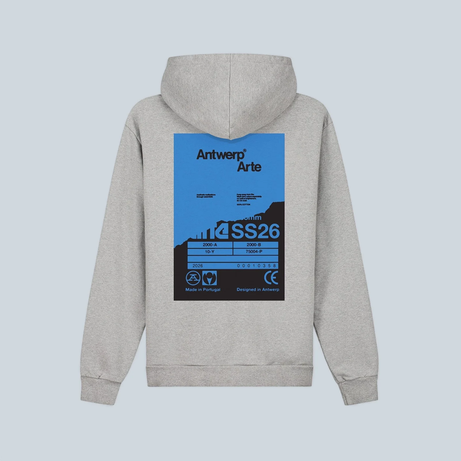 BACK POSTER HOODIE - GREY