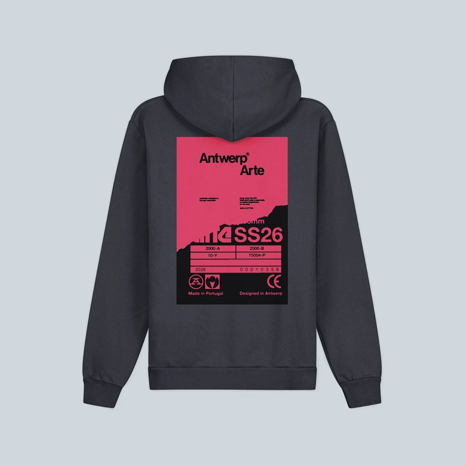BACK POSTER HOODIE - NAVY