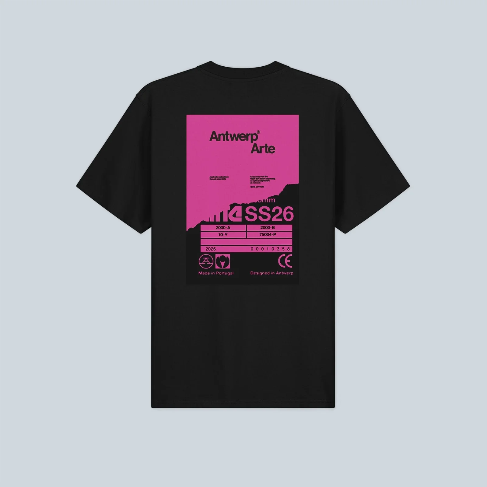BACK POSTER TSHIRT - BLACK