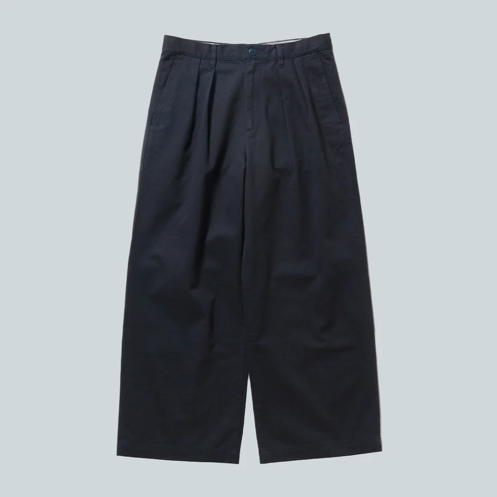 NEW WIDE CHINO - NAVY
