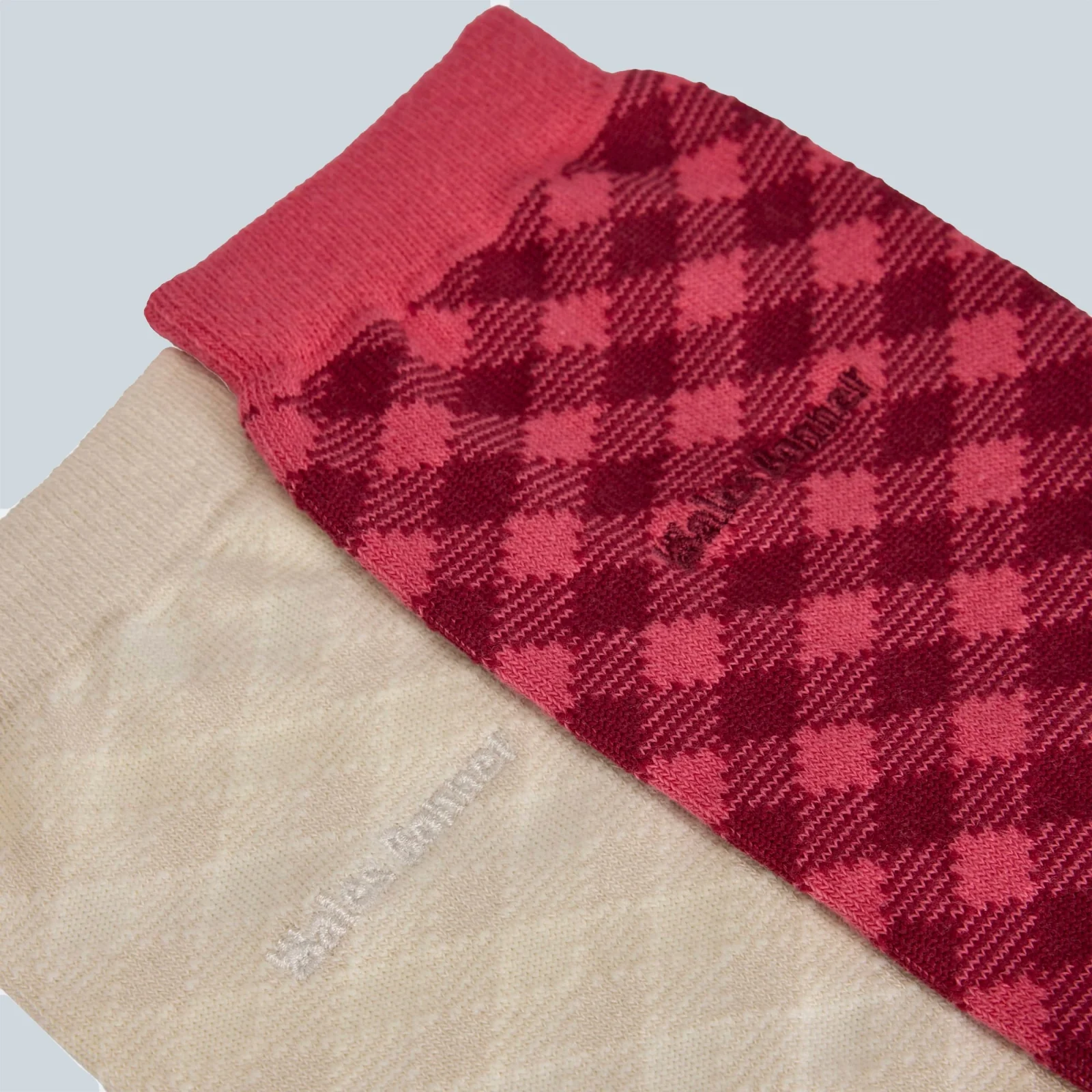 CHECK SOCK - RAPNK BROWN - Image 2