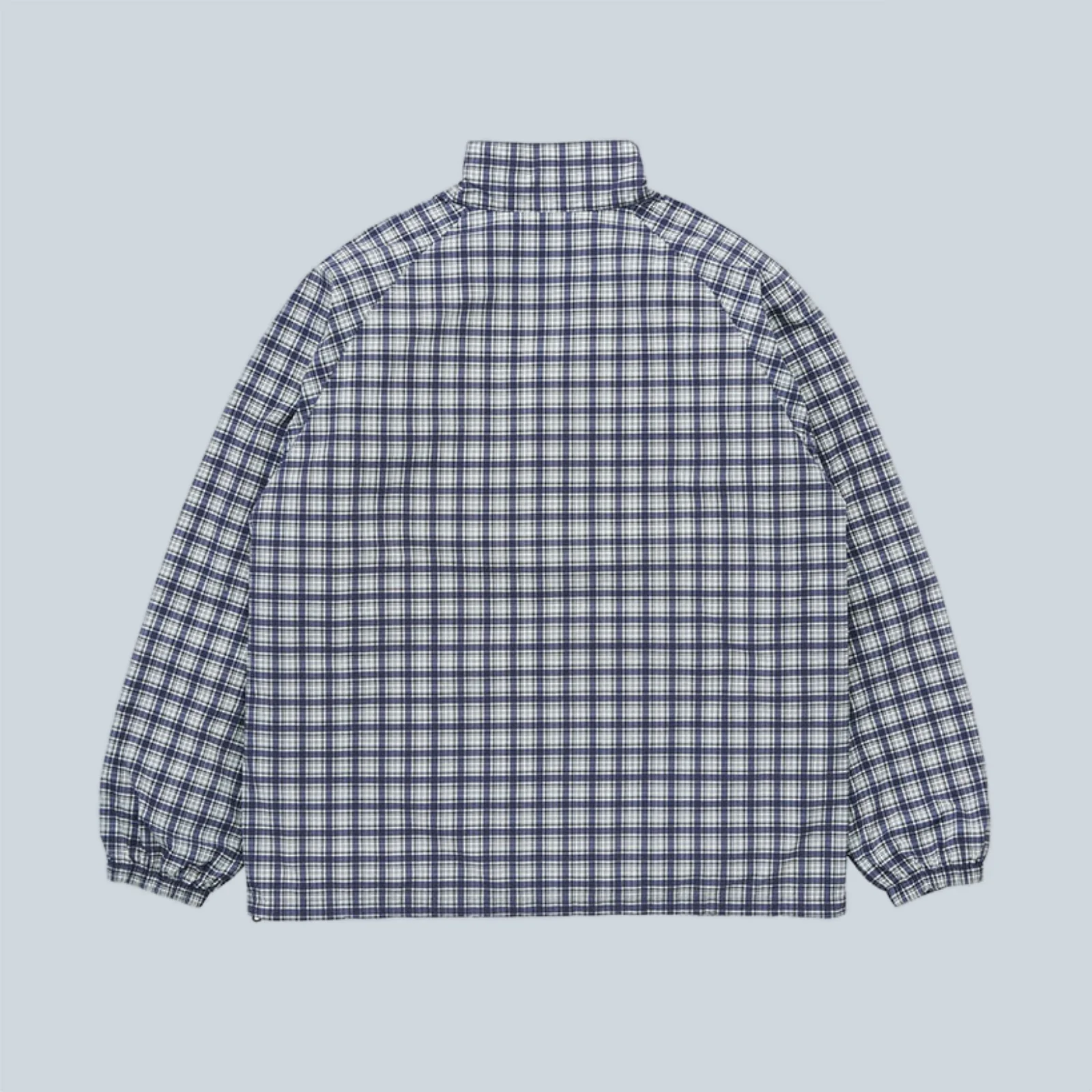 CHECKERED SHELL JACKET - NAVY CHECK - Image 2