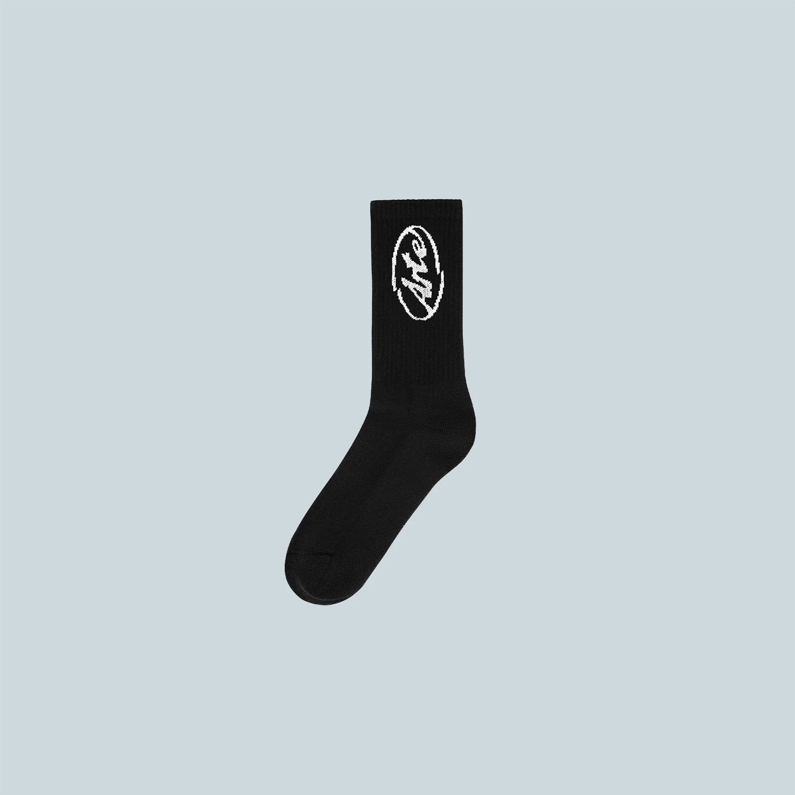 CIRCLE LOGO SOCKS - BLACK