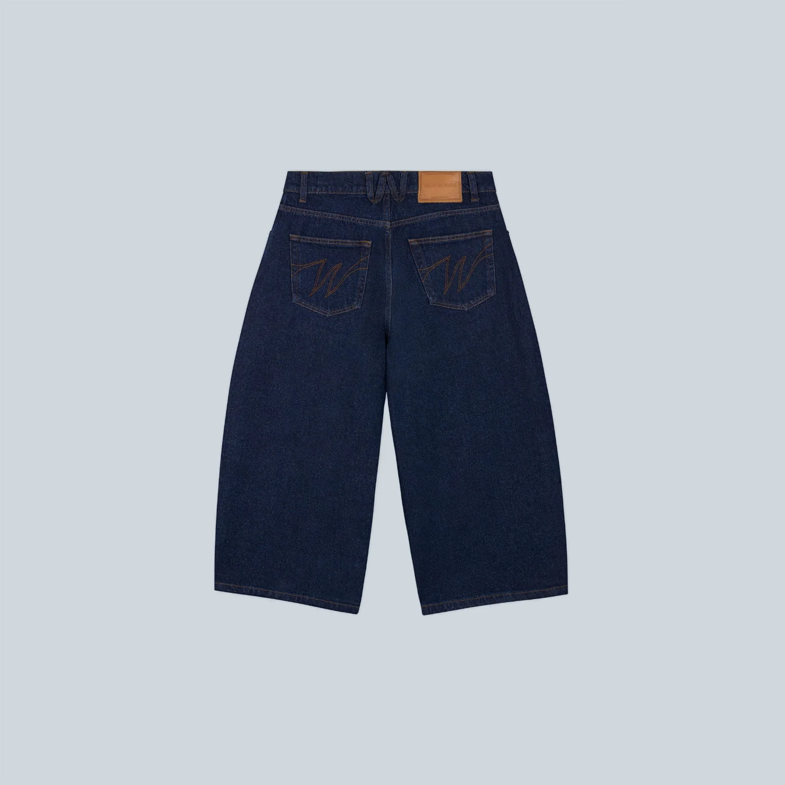 DENIM BALLOON SHORT - DARK BLUE - Image 2