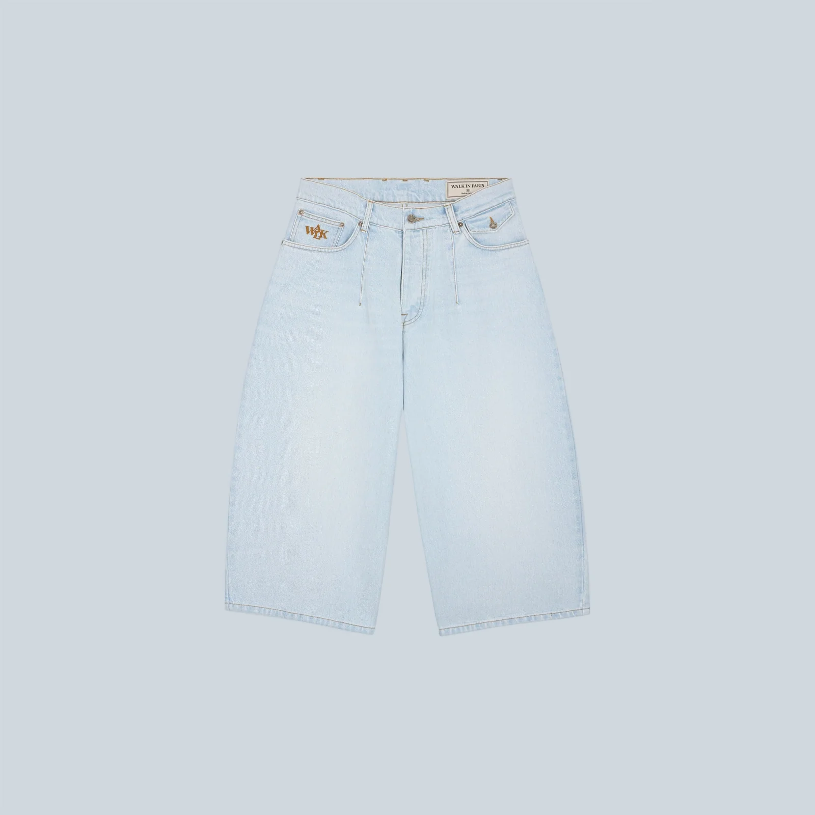 DENIM BALLOON SHORT - LIGHT BLUE