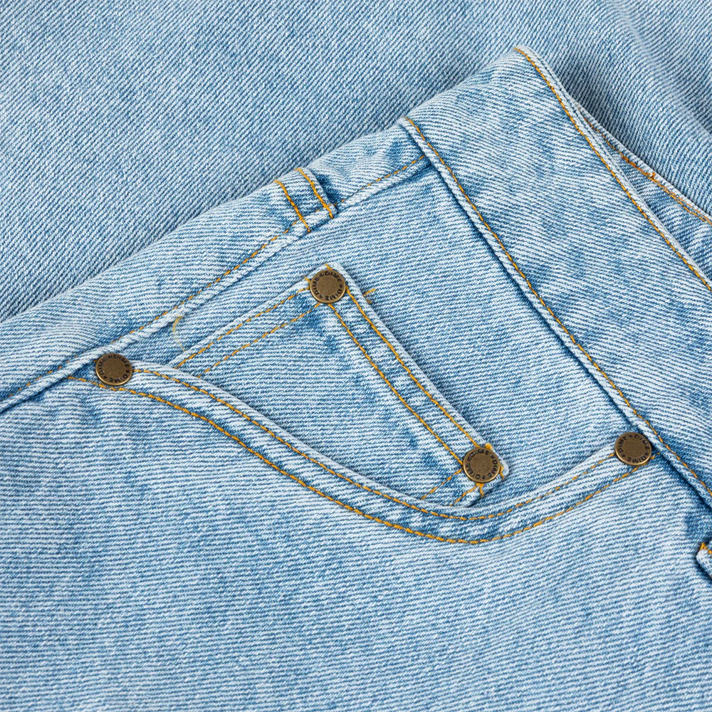 CARPENTER SHORT DENIM - BLUE WASHED - Image 3