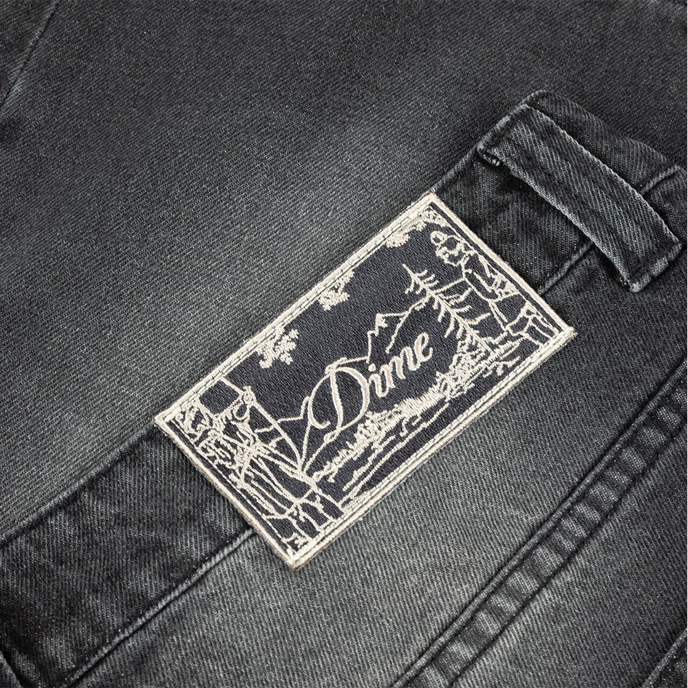 CARPENTER SHORT DENIM - SANDBLASTED BLACK - Image 2