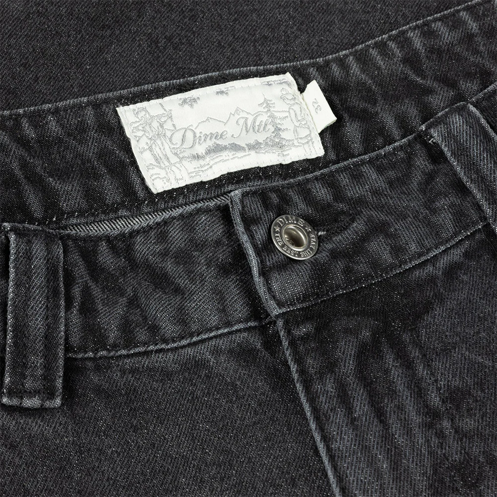 CARPENTER SHORT DENIM - SANDBLASTED BLACK - Image 4