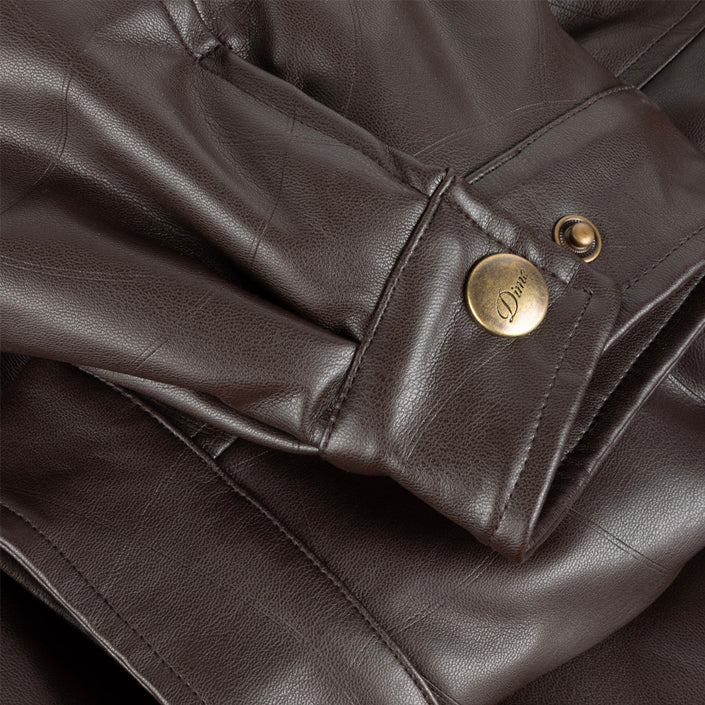 DEBOSSED WAVY JACKET - BROWN - Image 3