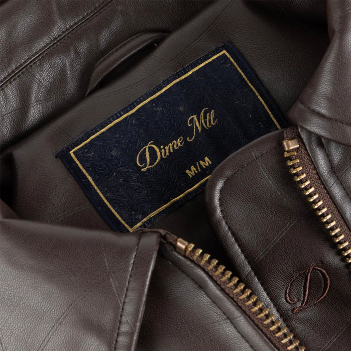DEBOSSED WAVY JACKET - BROWN - Image 4