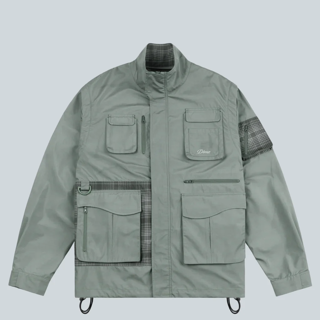 FISHING ZIP-OFF JACKET - OLIVE