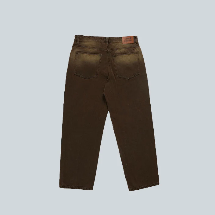 TOBACCO WIDE LEG PANTS - BROWN - Image 2