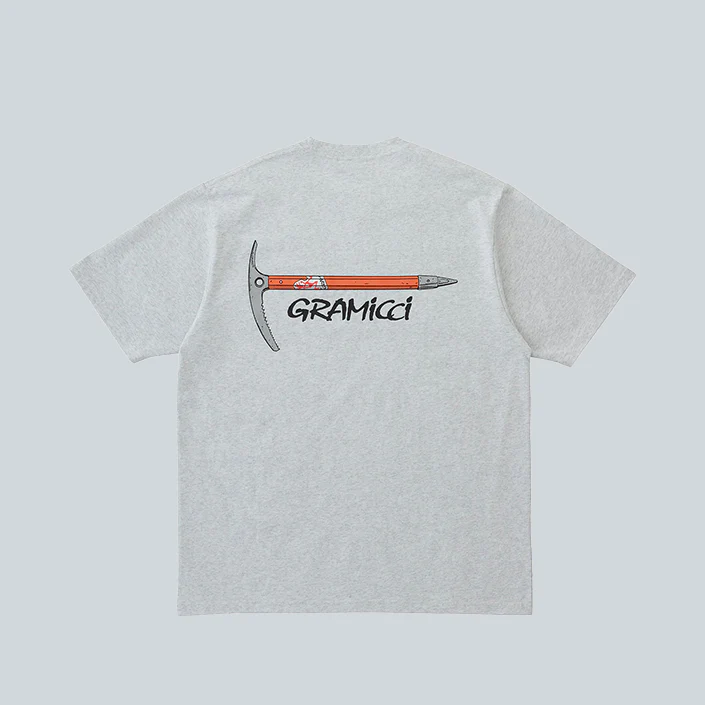 ICE AXE TEE - HEATHER ASH