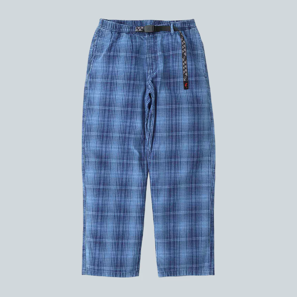 O.G. DENIM PLAID PANT - INDIGO CHECKERED PLAID