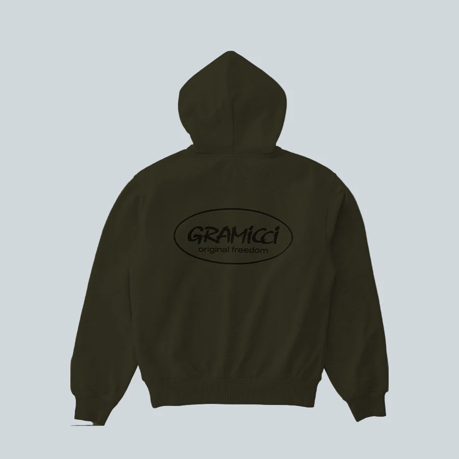 ORIGINAL FREEDOM ZIP HOODED SWEATSHIRT - DEEP BROWN