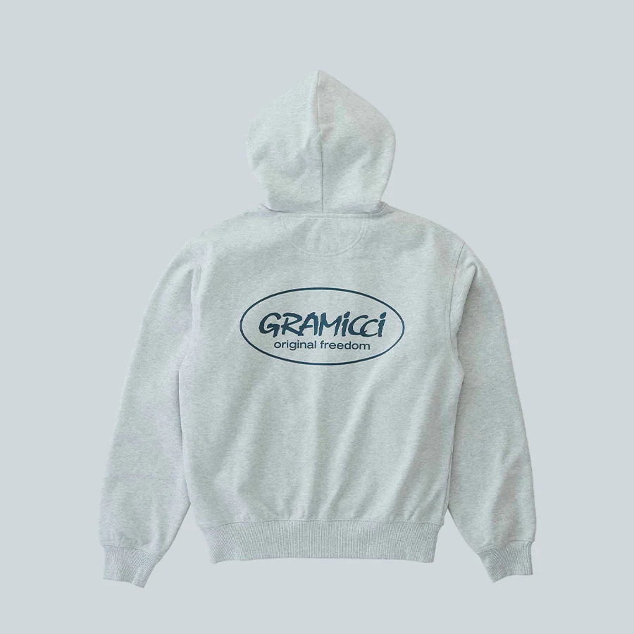 ORIGINAL FREEDOM ZIP HOODED SWEATSHIRT - HEATHER ASH