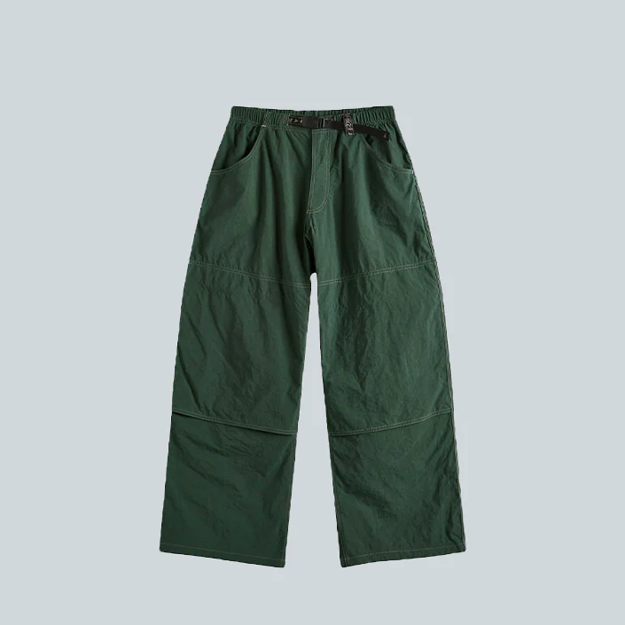 AND WANDER NYLON DOUBLE KNEE PANT - GREEN