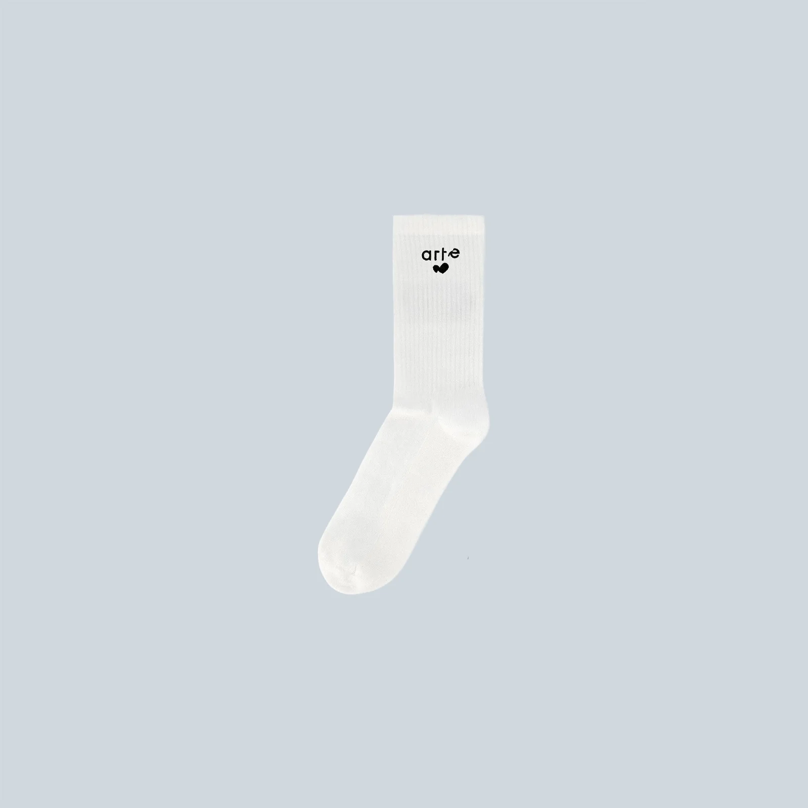 HEART LOGO SOCKS - WHITE