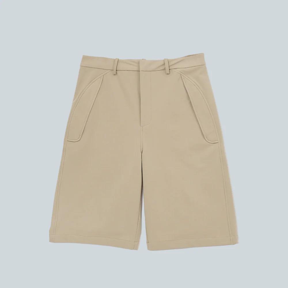 LIGHT SOFT SHELL SHORTS - LIGHT BEIGE