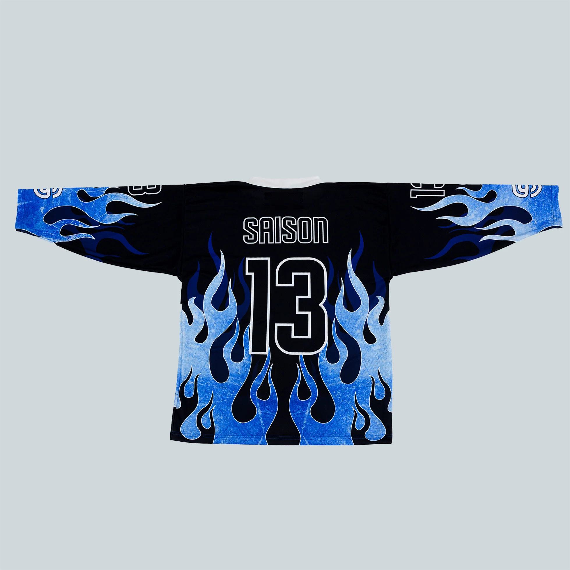 HOCKEY JERSEY - BLUE FLAMES - Image 2