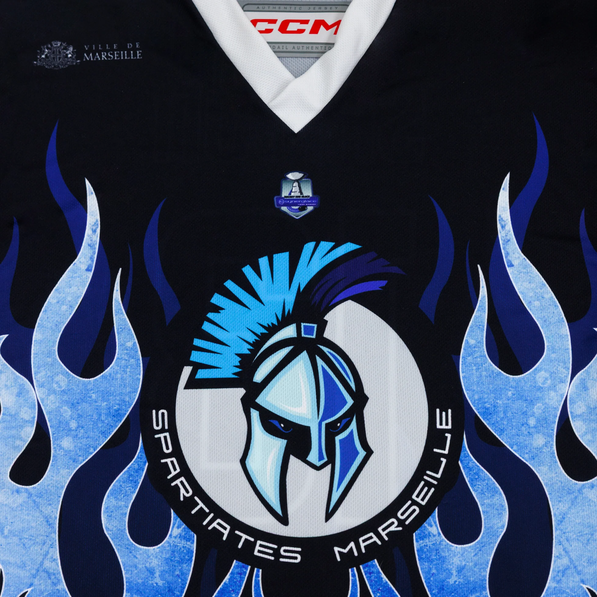 HOCKEY JERSEY - BLUE FLAMES - Image 3