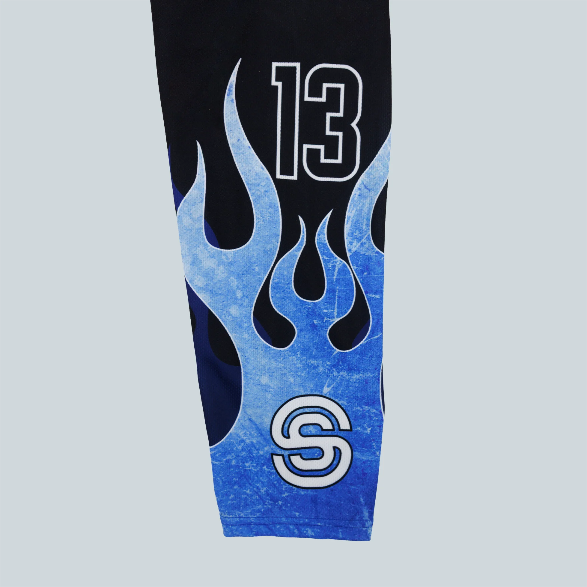 HOCKEY JERSEY - BLUE FLAMES - Image 4