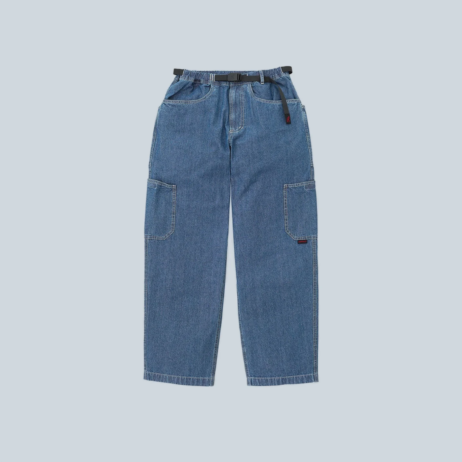 JAPANESE CHAMBRAY ROCK SLIDE PANT - BLUE