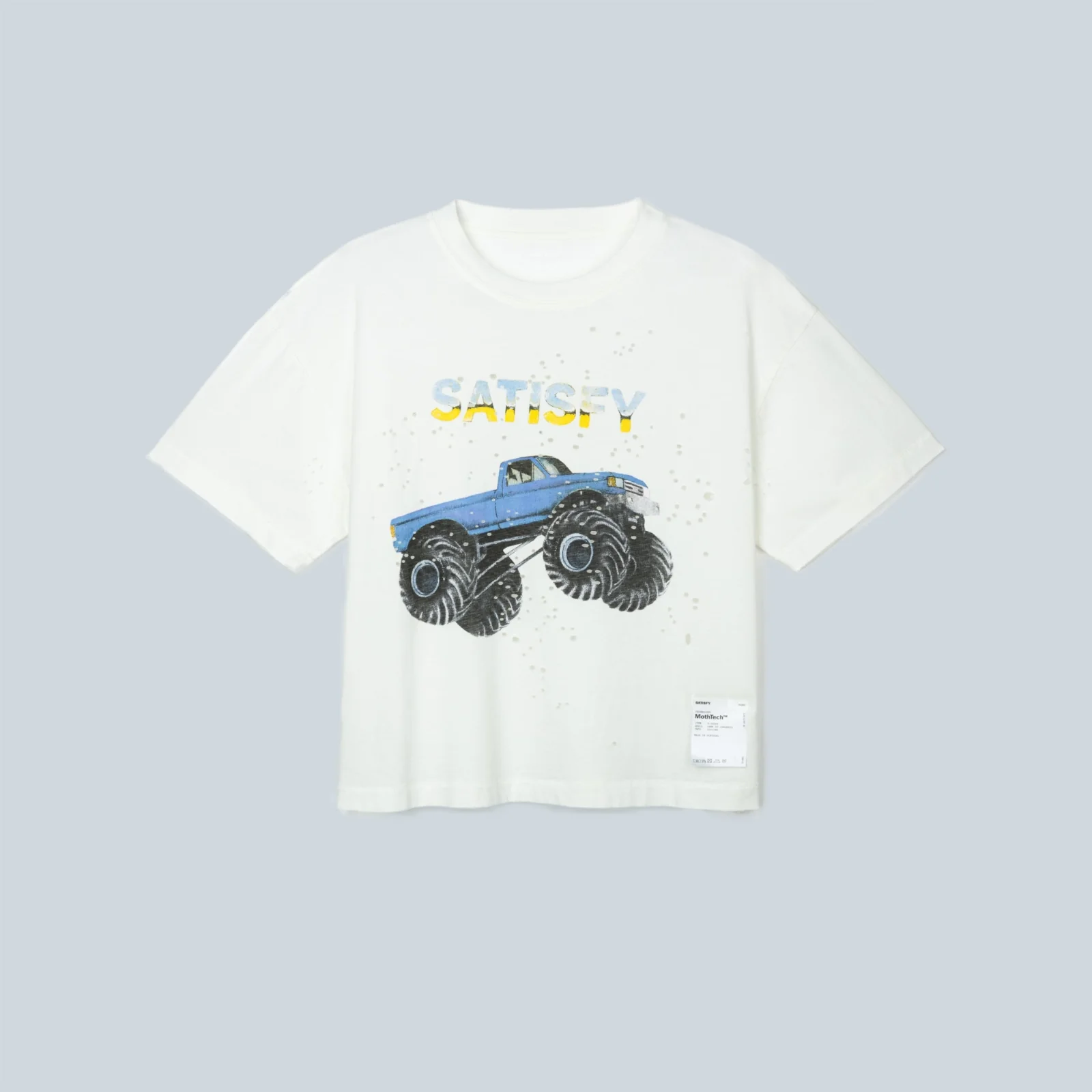 WOMEN MOTHTECH MUSCLE TEE MONSTER TRUCK - OFF WHITE