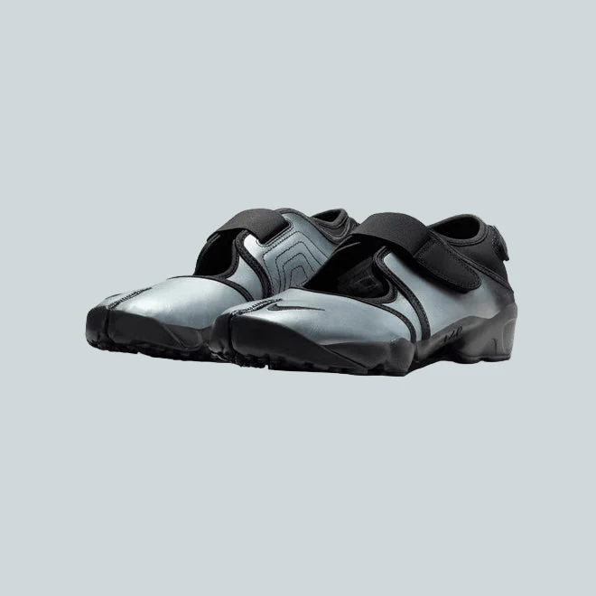 AIR RIFT LEATHER - BLACK / METALLIC SILVER - Image 2