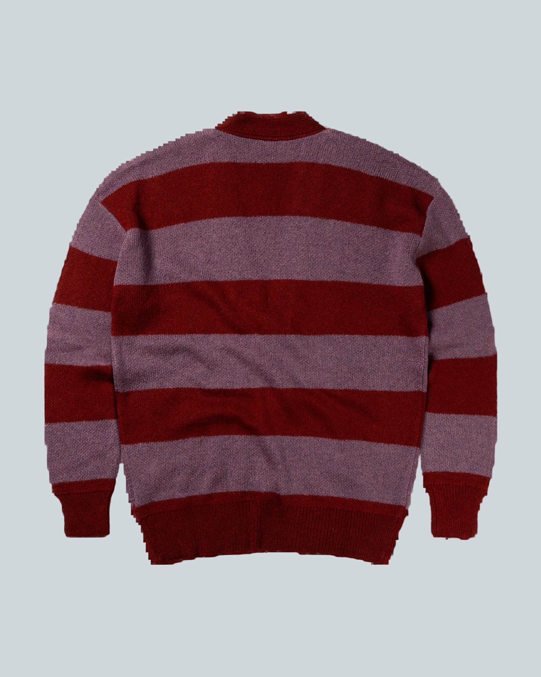 STRIPED MOHAIR OVERSIZED CARDIGAN - Image 2