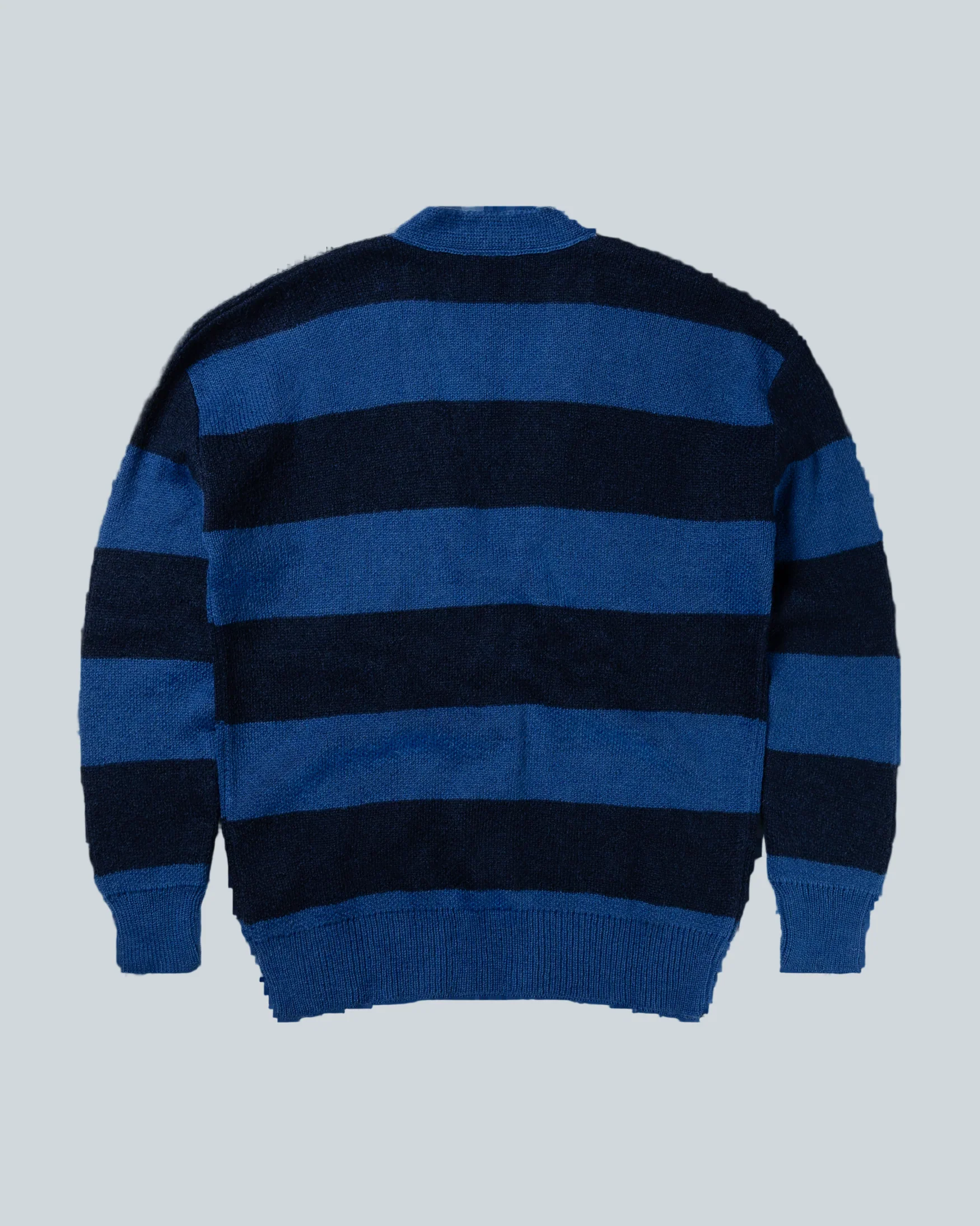 STRIPED MOHAIR OVERSIZED CARDIGAN - Image 2