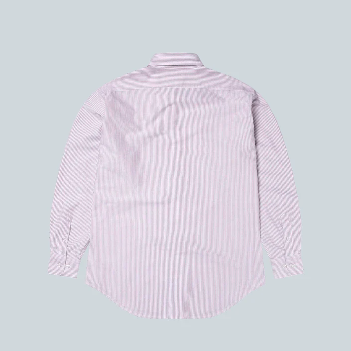 STRIPES LS OXFORD SHIRT - RED - Image 2