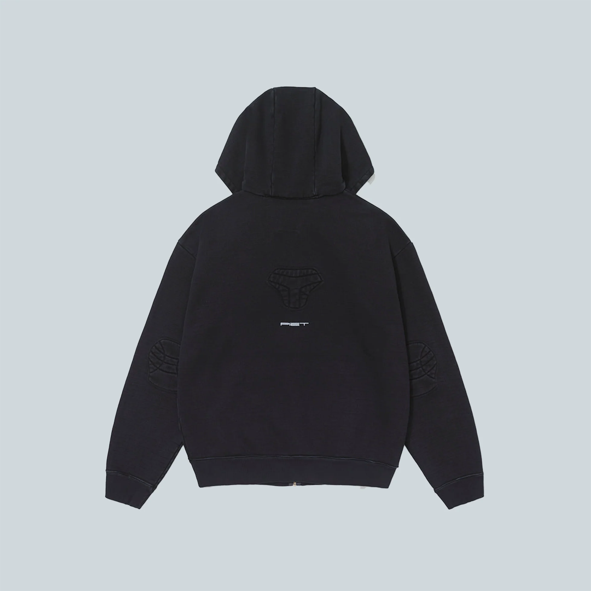 PADDED HOODIE - VINTAGE BLACK - Image 2