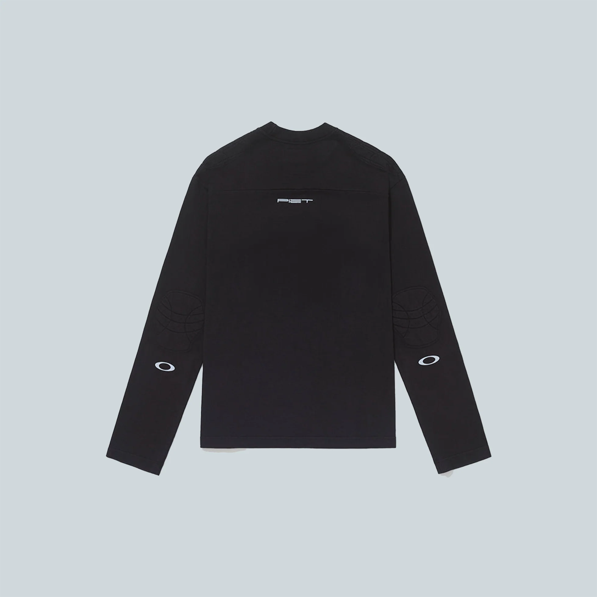 PADDED LONG SLEEVE TSHIRT - BLACK - Image 2