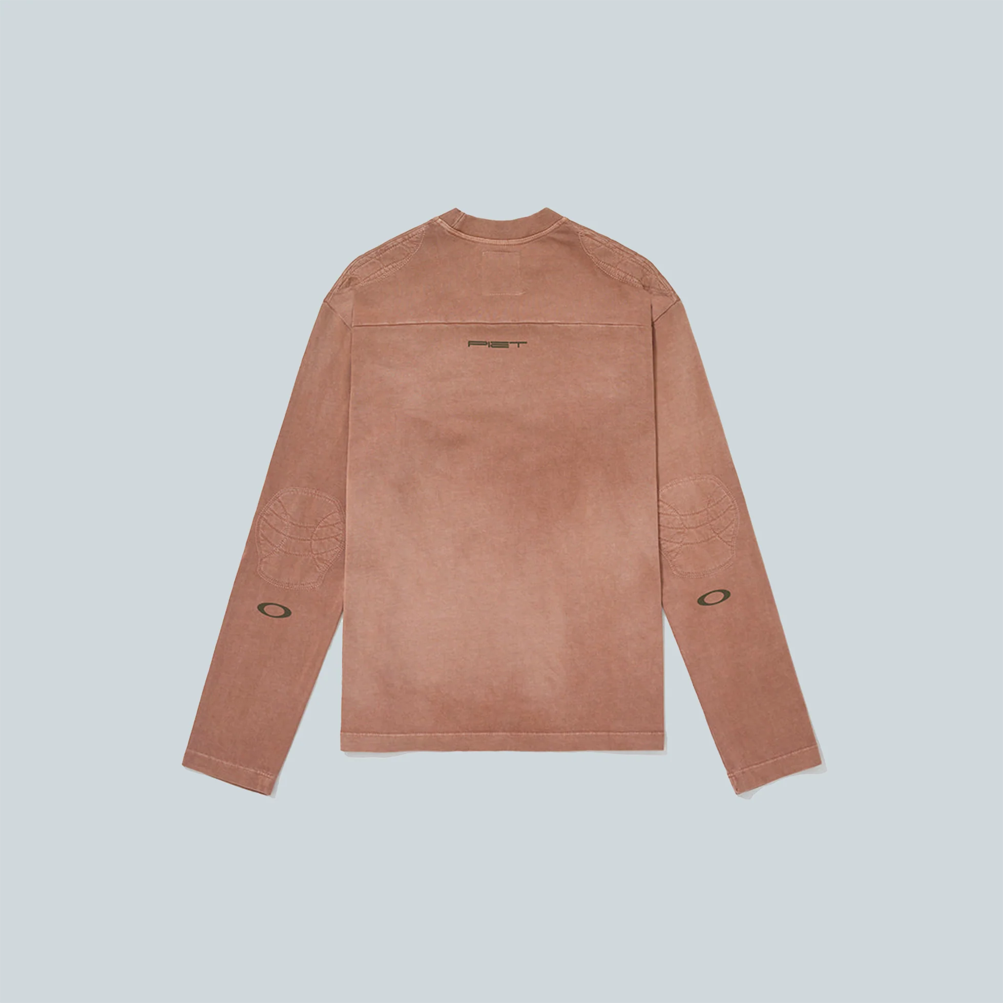 PADDED LONG SLEEVE TSHIRT - DARK TAN - Image 2