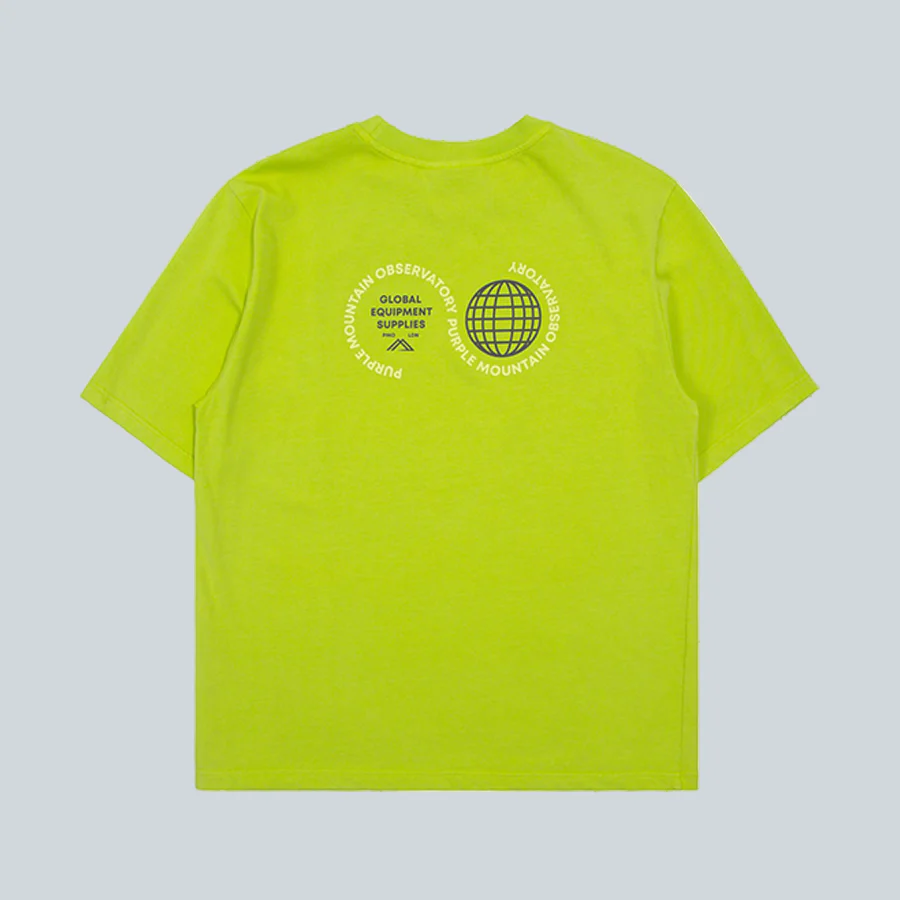 OBSERVATORY GLOBE SS TEE - LIME - Image 2