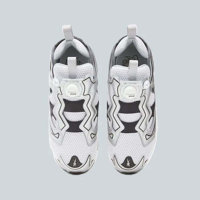 REEBOK X BEAMS INSTAPUMP 94 FURY WHITE / PURE GREY - Image 2