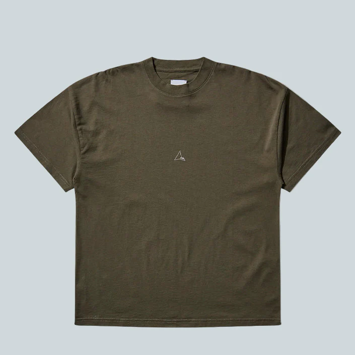 LOGO ORGANIC TSHIRT - OLIVE