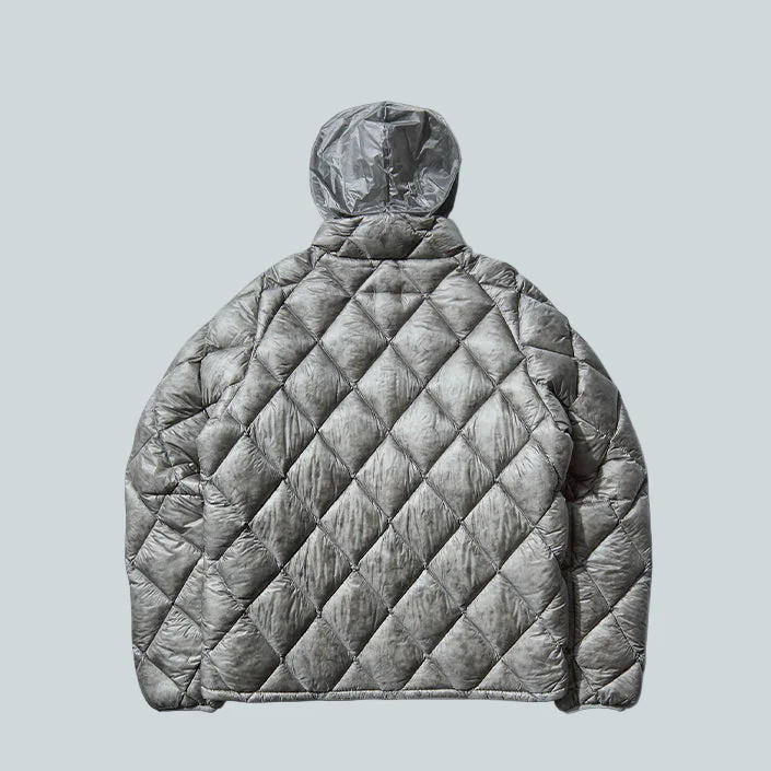 NUNA 800 FILL POWER HOODED DOWN JACKET - SILVER - Image 2