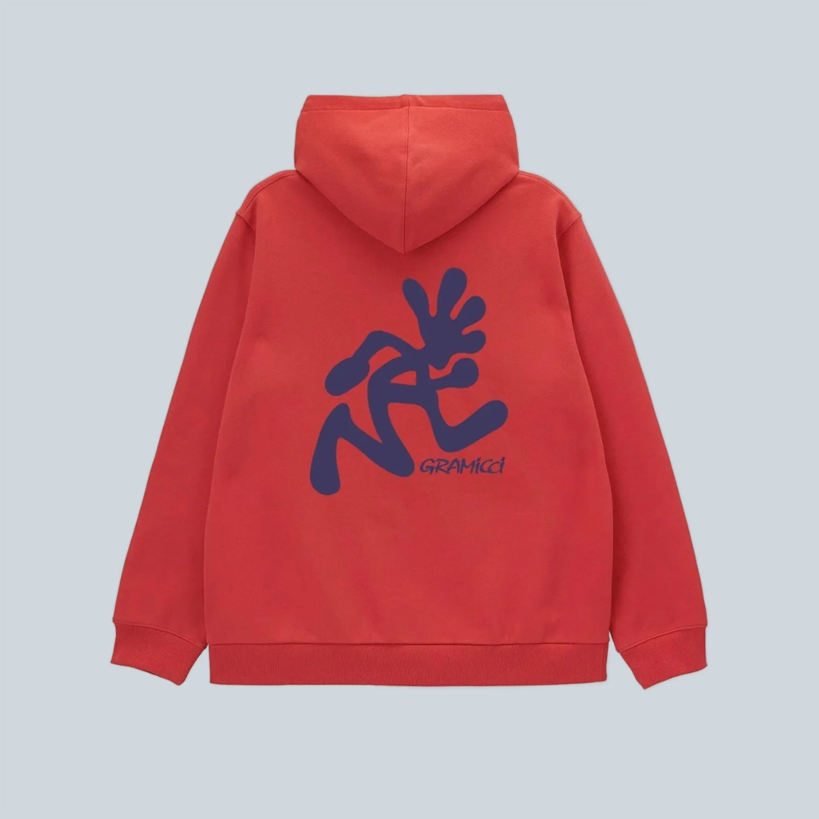 RUNNING MAN HOODED SWEATSHIRT - CRIMSON RED