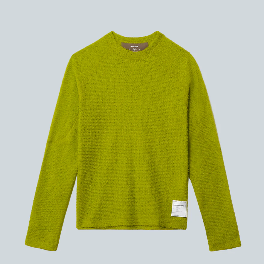 GHOSTFLEECE AD LONG TEE - GRENOBLE GREEN