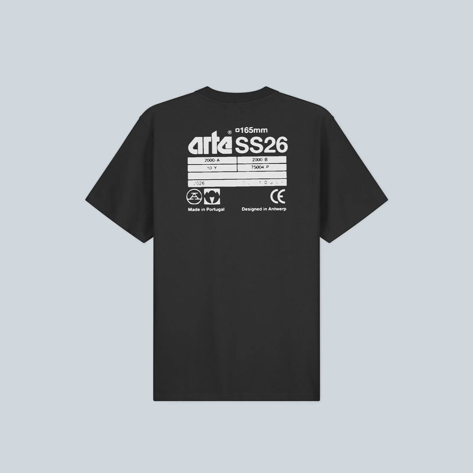 SS26 BACK T-SHIRT - BLACK