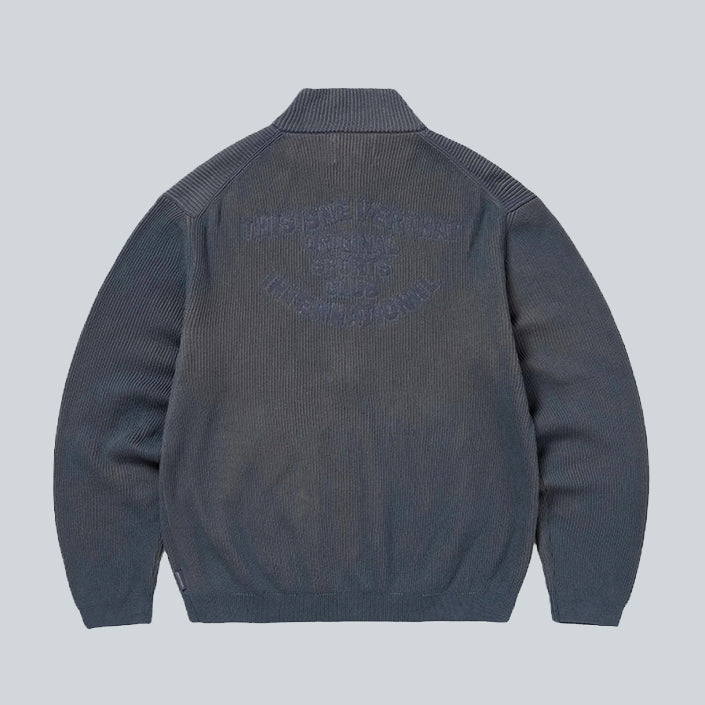FULL ZIP CARDIGAN - SLATE - Image 2