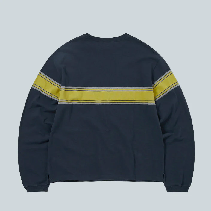 PK LINE L/S TEE - NAVY - Image 2