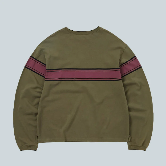 PK LINE L/S TEE - OLIVE - Image 2