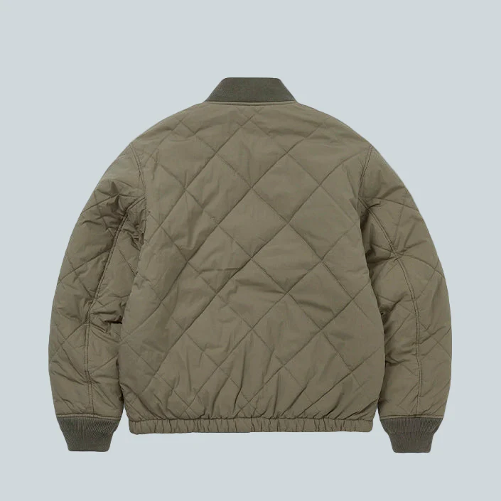 REVERSIBLE BOMBER JACKET - DARK SAGE - Image 2