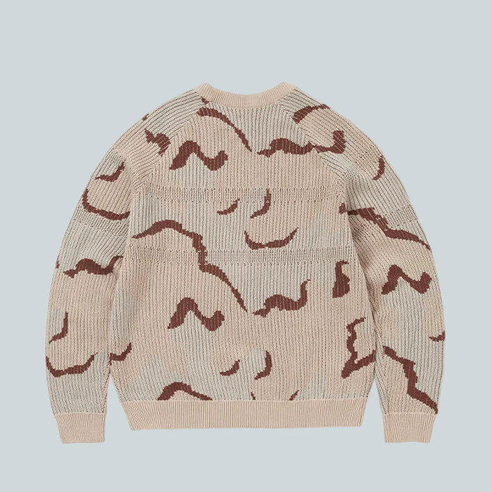 T LOGO KNIT SWEATER - CAMO - Image 2